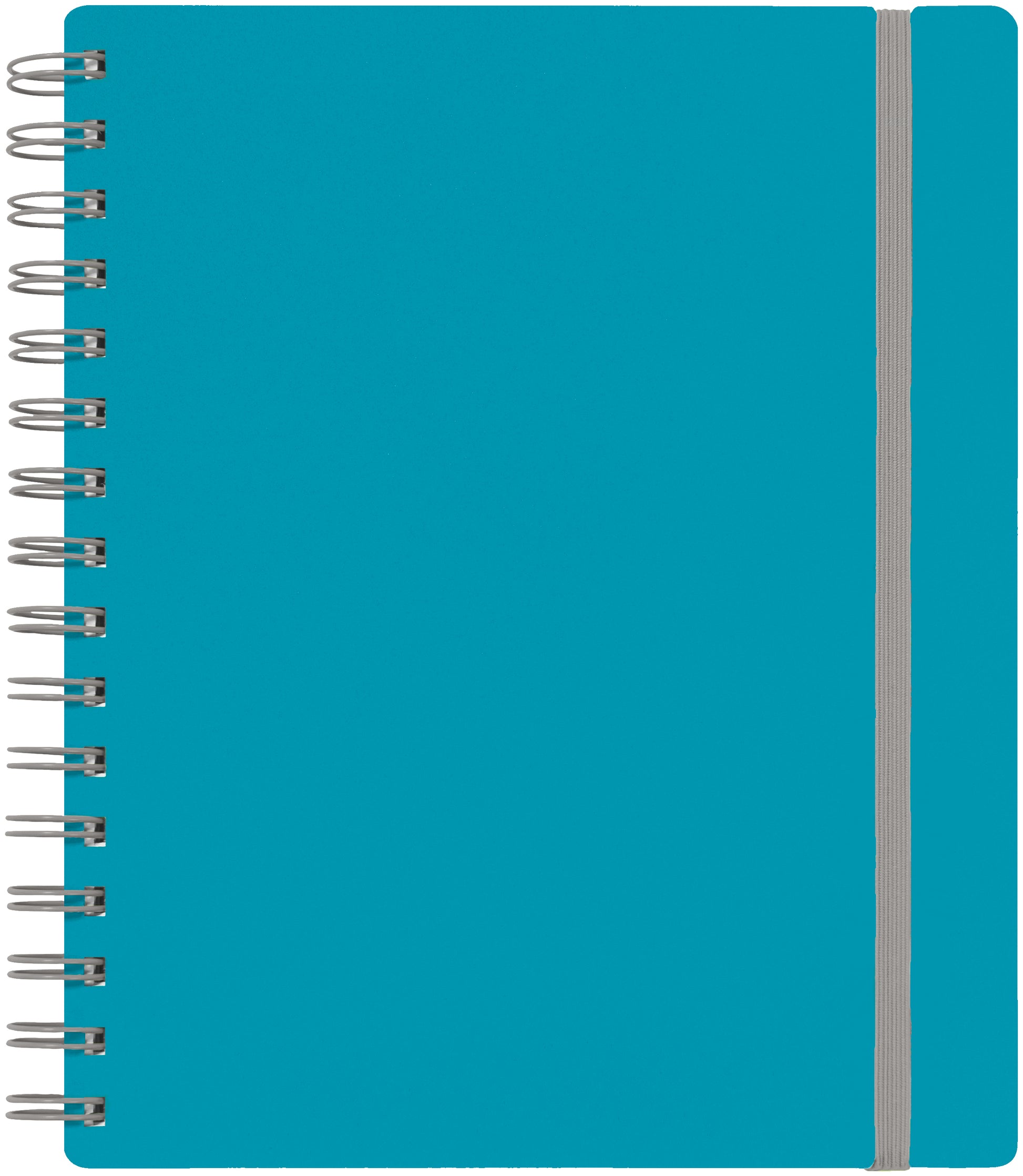 Kolma Spiralheft – 186 × 212 mm – 100 Blatt – 70 g/m² – Doppelspirale, perforiert, Einstecktasche, blau/grau