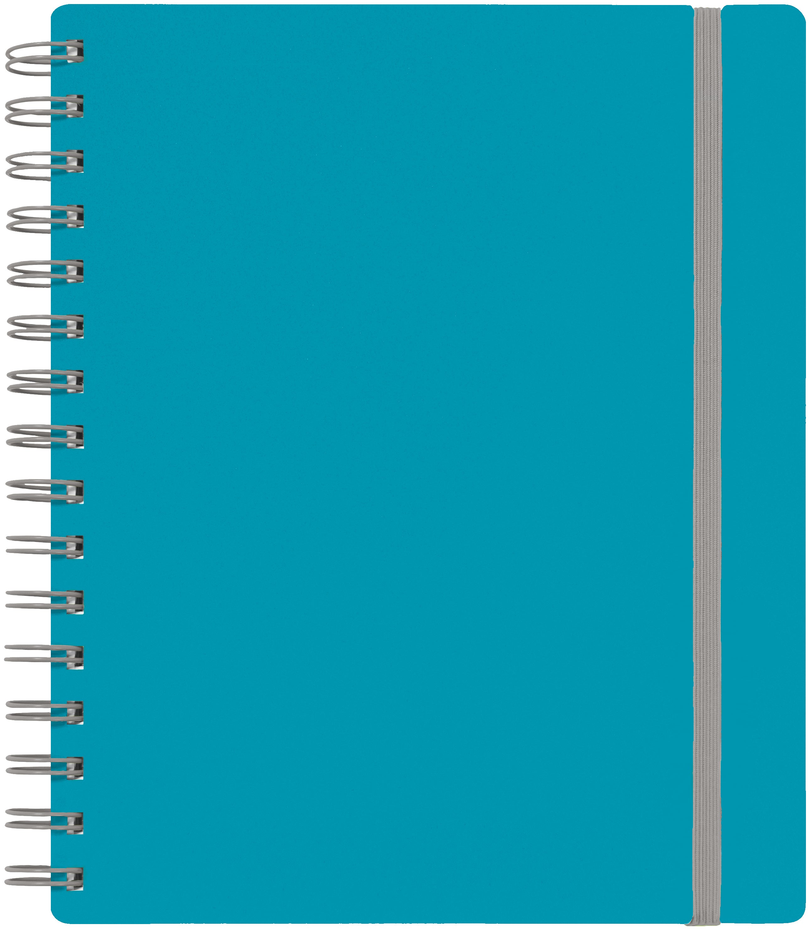 Kolma Spiralheft – 186 × 212 mm – 100 Blatt – 70 g/m² – Doppelspirale, perforiert, Einstecktasche, blau/grau