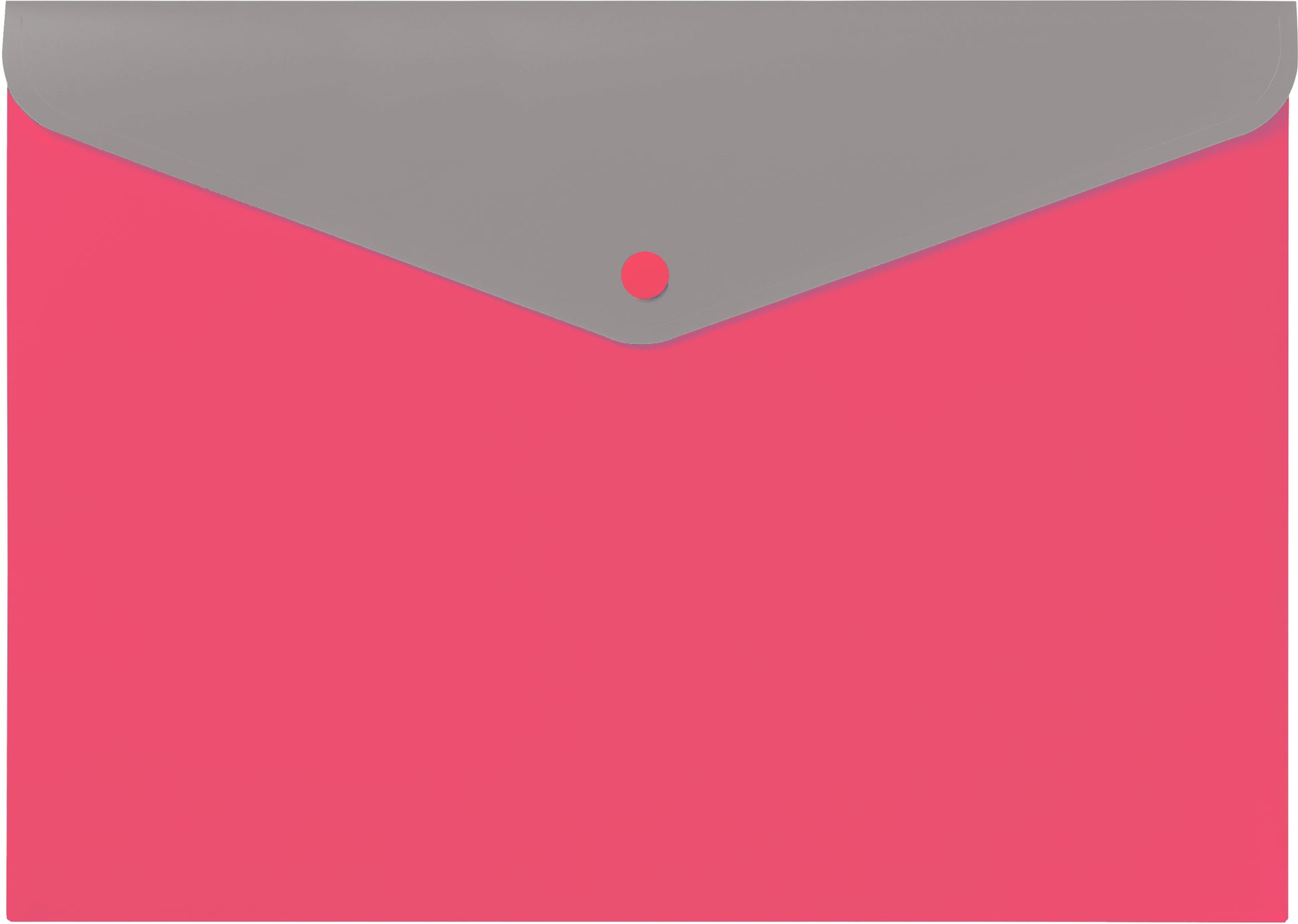 Kolma Doppia A4+ Dokumentenmappe – Druckknopf, Pink/Grau, Recycelt