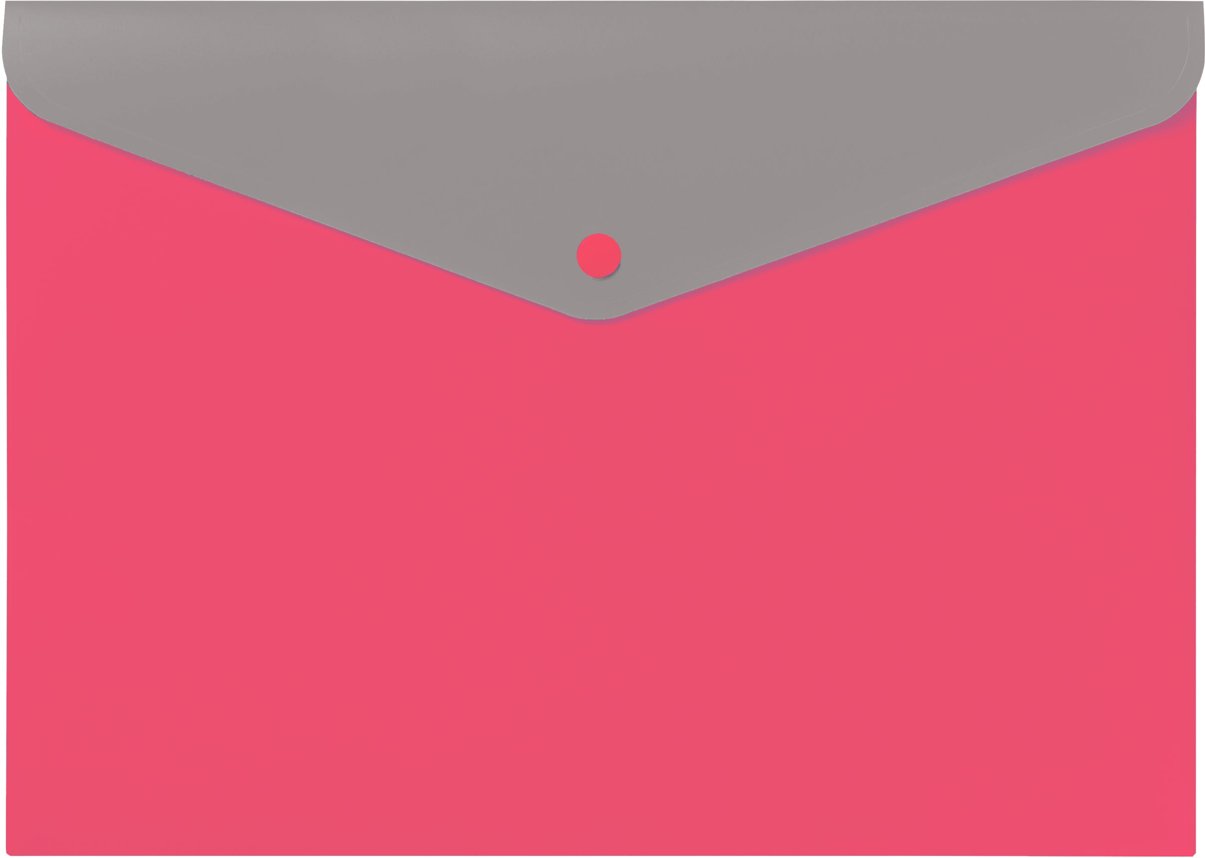 Kolma Dokumententasche Doppia A5, Druckknopf, Pink/Grau