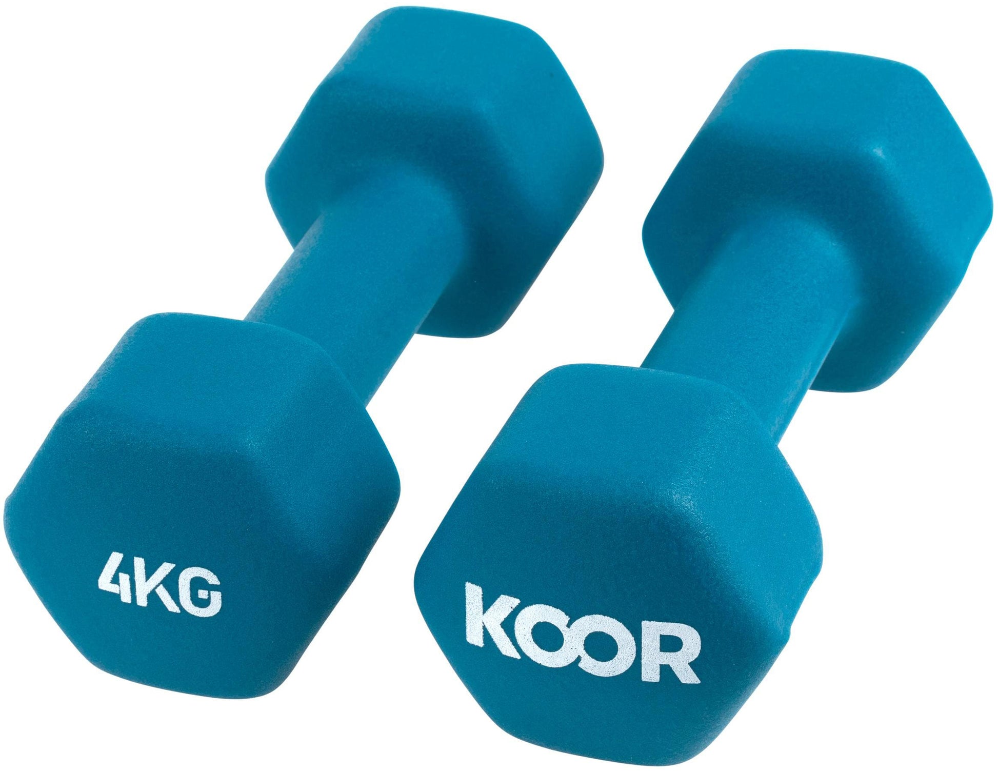 KOOR Kurzhantel-Set – 4 kg – 2-teilig – Eisenguss