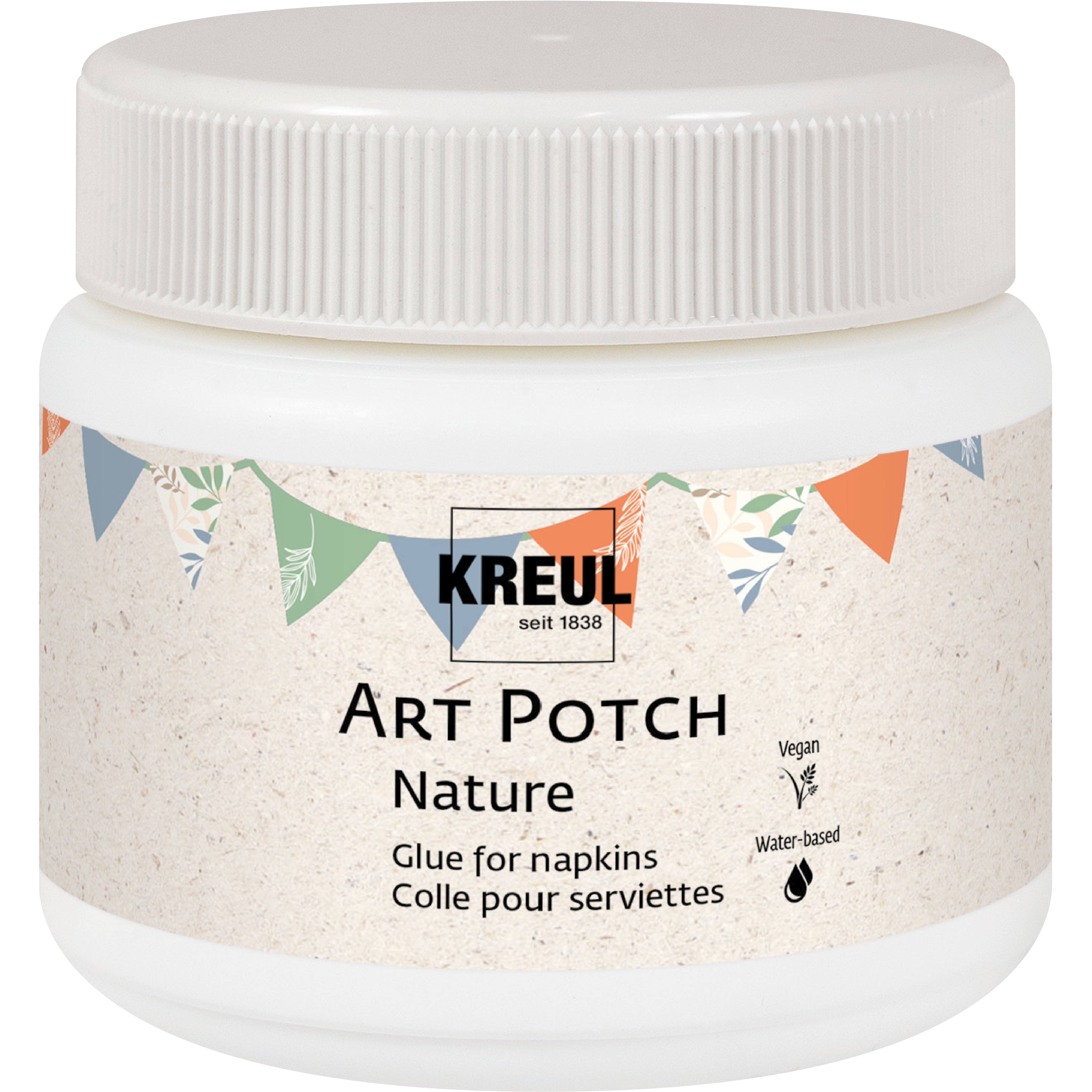 Kreul Kleber & Lack Découpage ART POTCH Nature – transparent, auf Wasserbasis, 150 ml