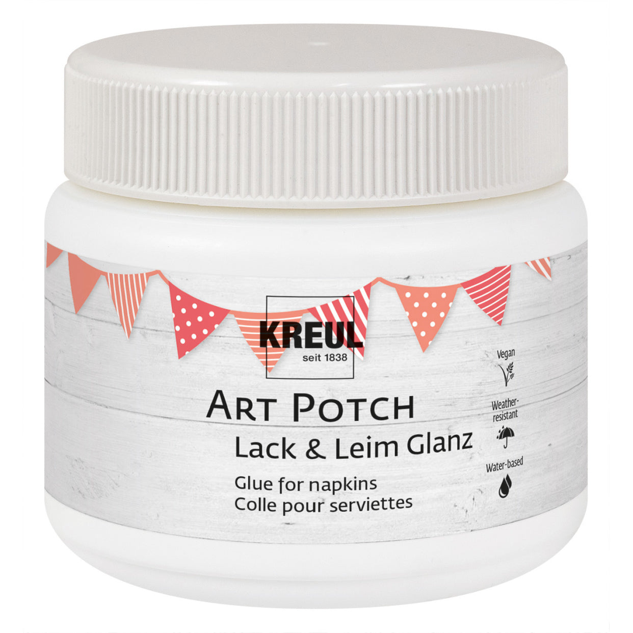 KREUL Kleber & Lack Art Potch – Glänzend, auf Wasserbasis, 150 ml