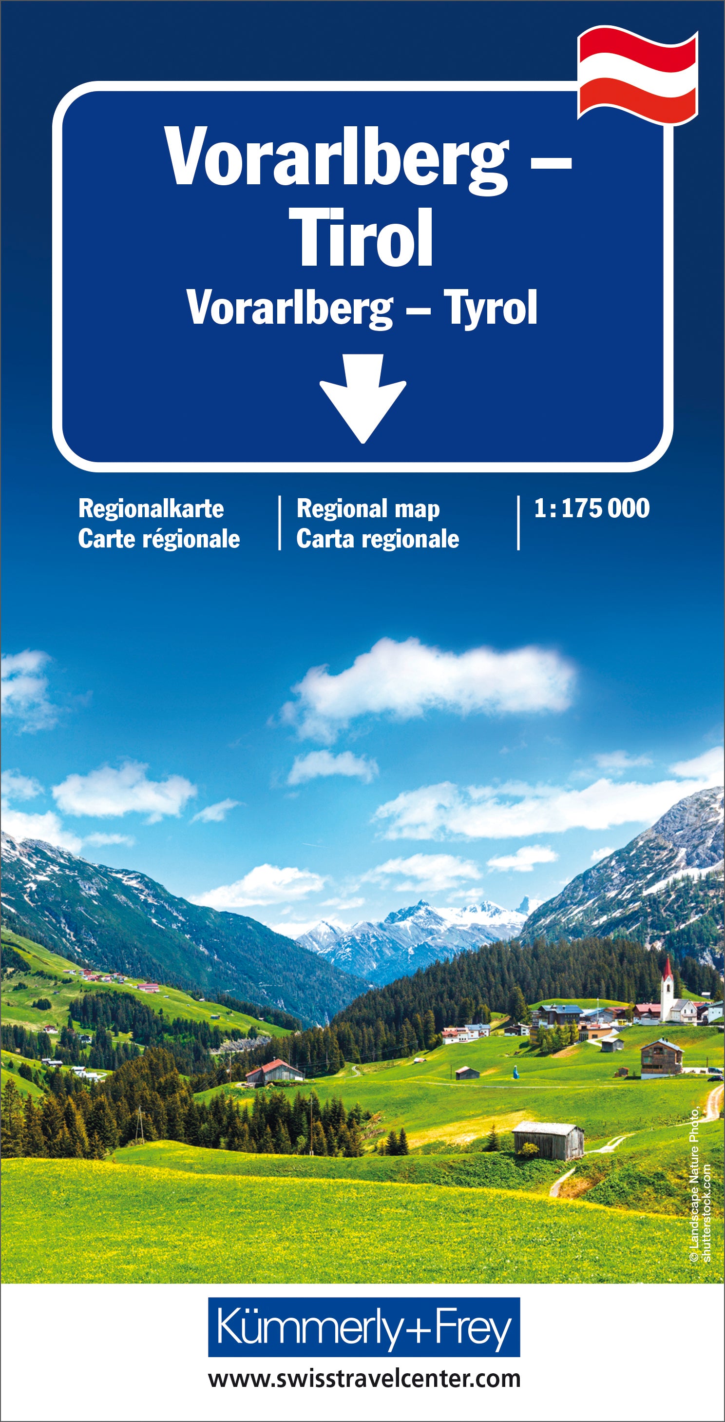 Hallwag Kümmerly + Frey – Strassenkarte Vorarlberg/Tirol – 125 × 22 × 252 mm – 325901299
