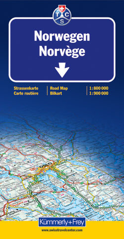 Hallwag Kümmerly+Frey KÜMMERLY+FREY – Strassenkarte Norwegen – 1:750'000 – 133×28×251 mm – 163 g