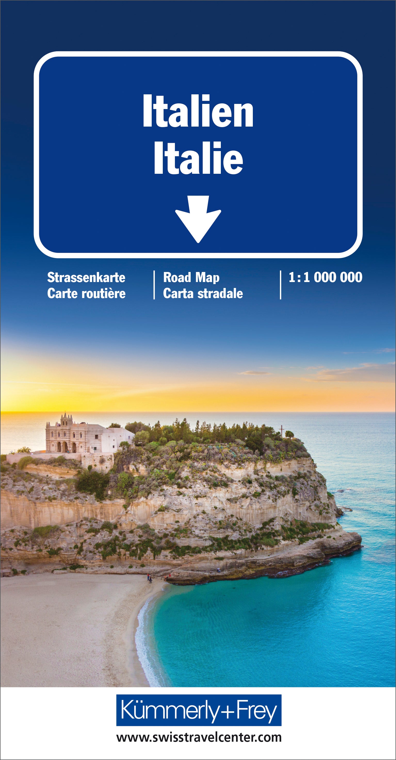 Hallwag Kümmerly+Frey Kümmerly+Frey – Strassenkarte Italien – 1:1'000'000 – 253 × 130 × 15 mm – 184 g