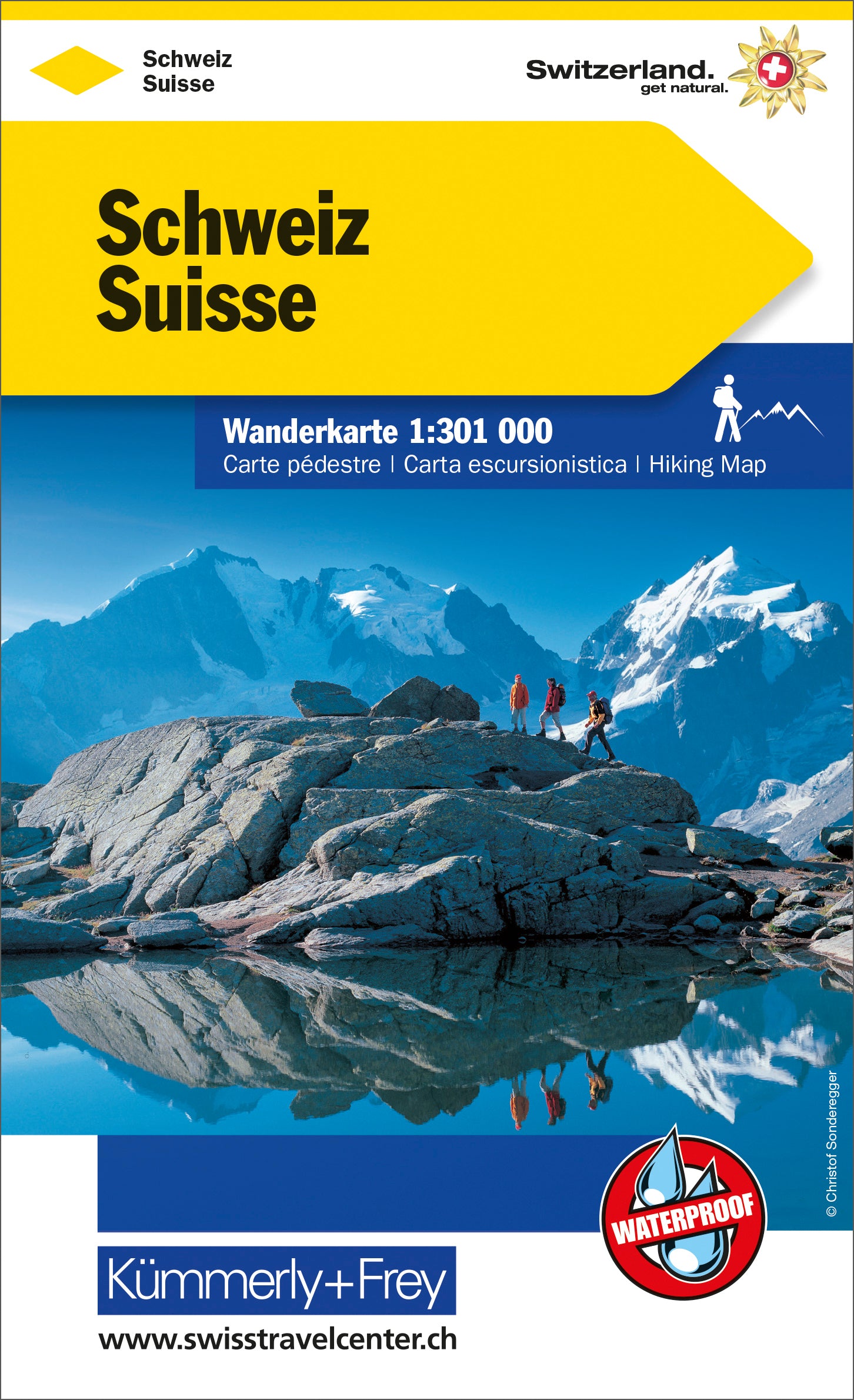 Hallwag Kümmerly+Frey Kümmerly+Frey – Wanderkarte Schweiz – 1:301'000