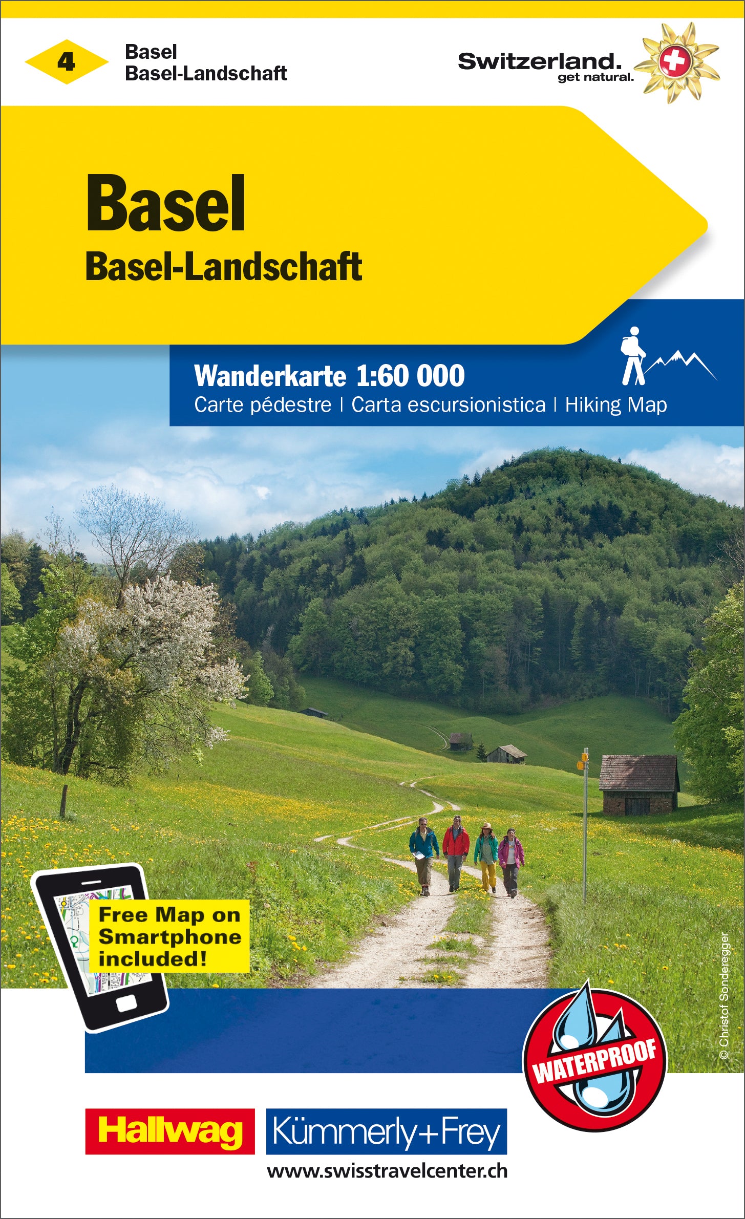 Hallwag Kümmerly+Frey Kümmerly+Frey – Wanderkarte Basel-Basel-L – 1:60'000