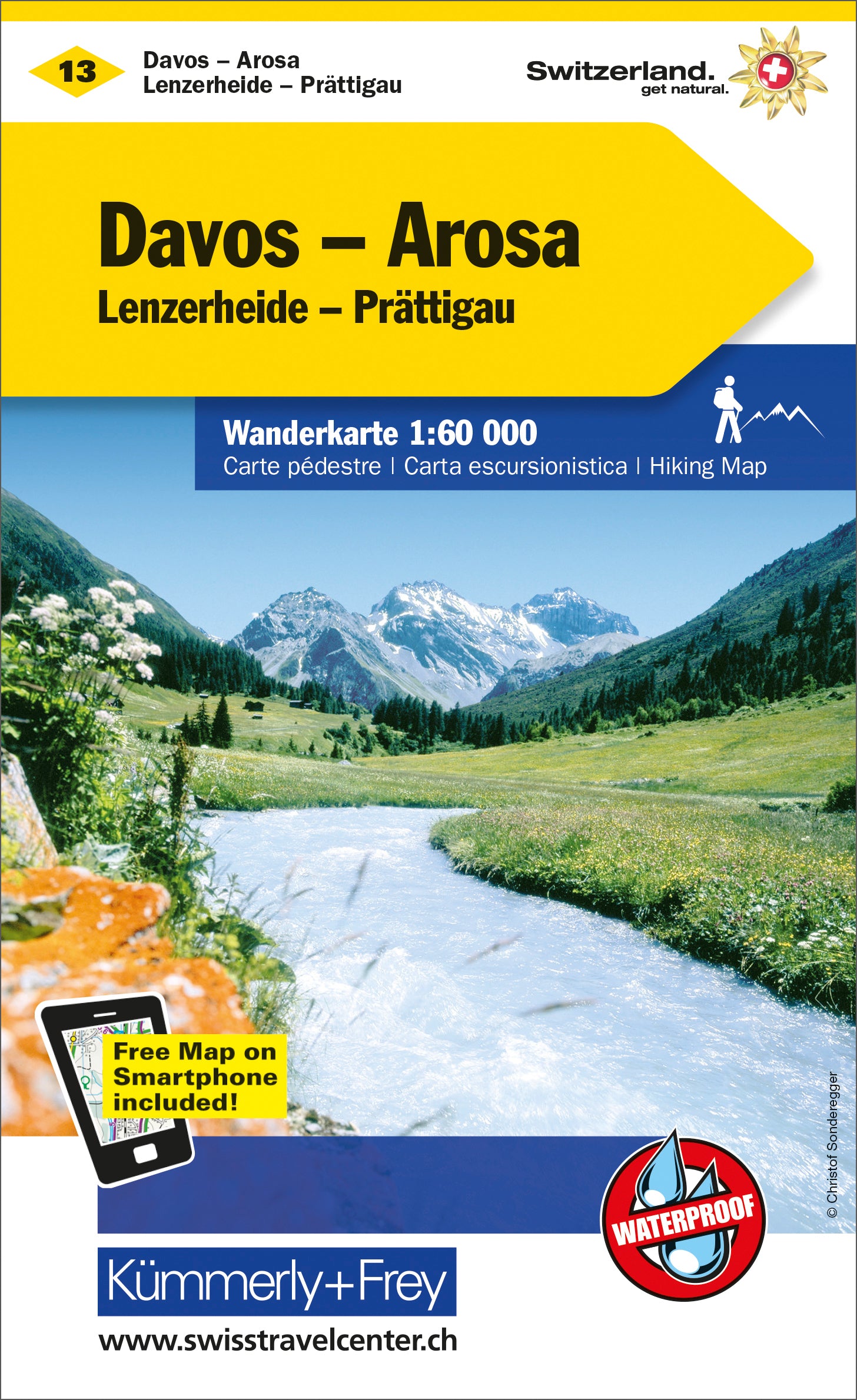 Hallwag Kümmerly+Frey Kümmerly+Frey – Wanderkarte Davos-Arosa – 1:60'000