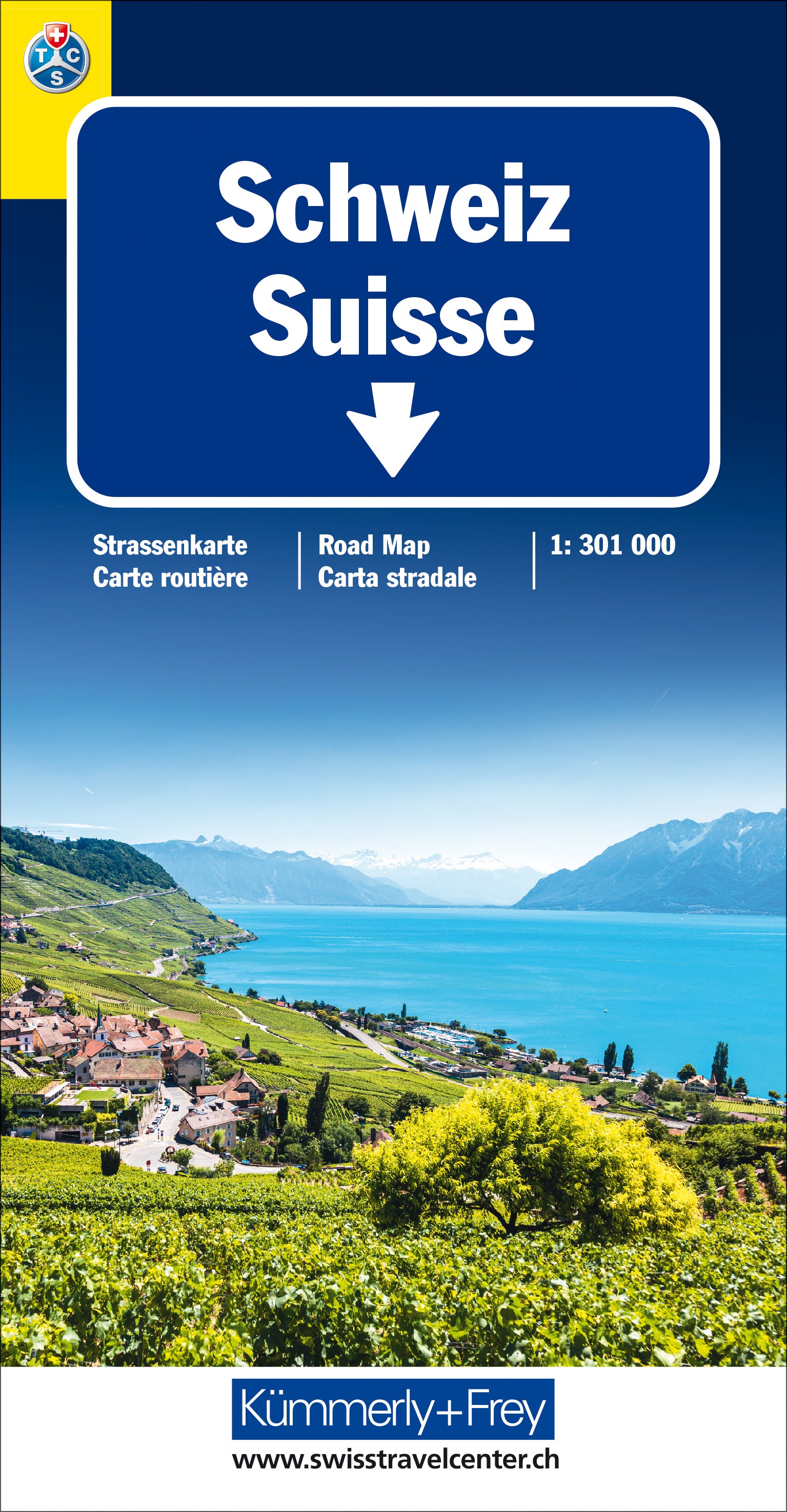 Hallwag Kümmerly+Frey Kümmerly+Frey – Strassenkarte Schweiz – 136×32×256 mm – 192 g