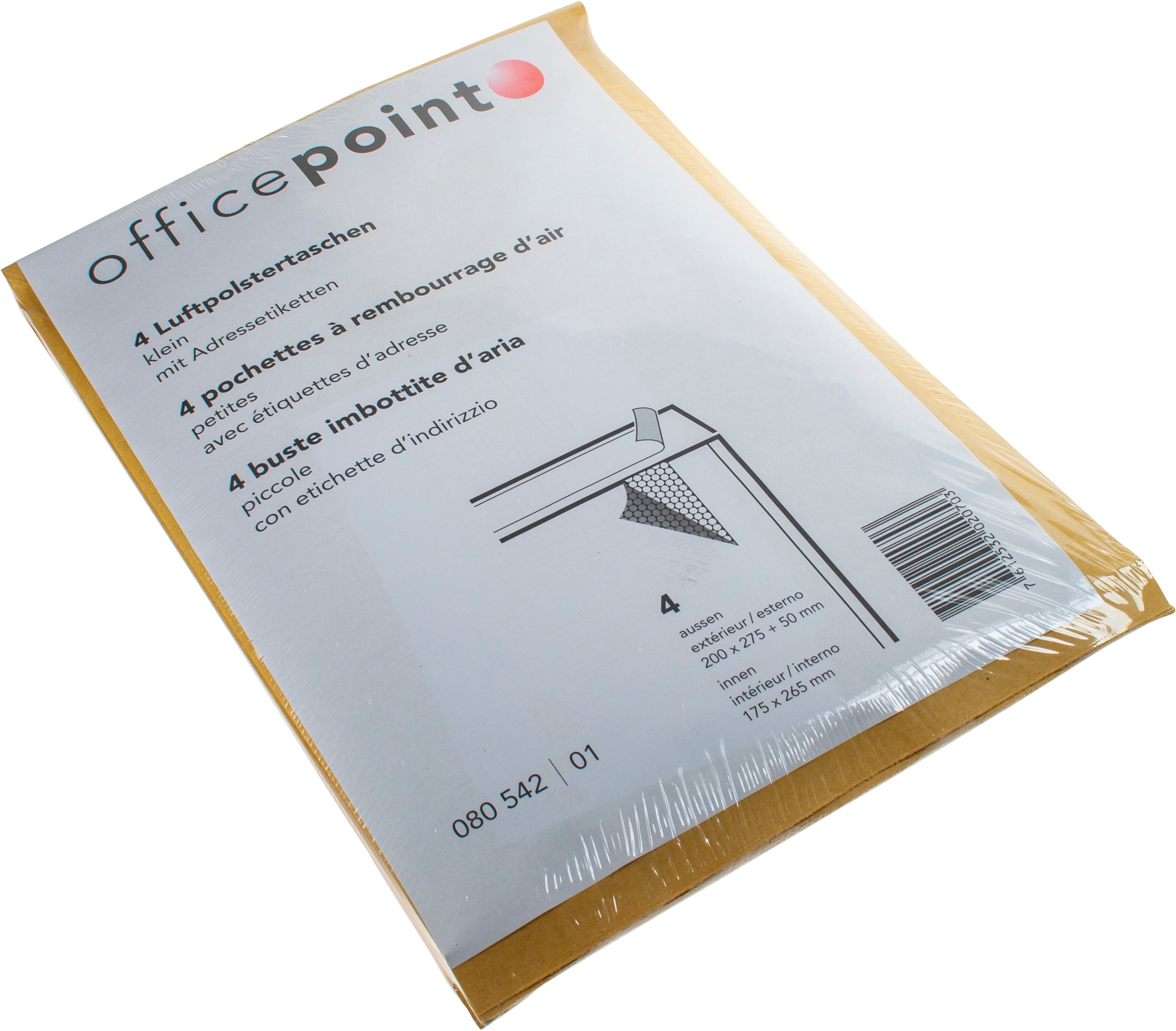 Neutral Luftpolstertasche – 199 × 272 × 30 mm, selbstklebend, Papier/PE