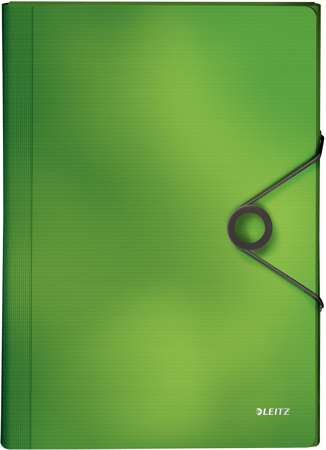 Leitz Fächermappe A4 – 6 Fächer, Gummiband, Polypropylen (PP), Grün, bis 250 Blatt