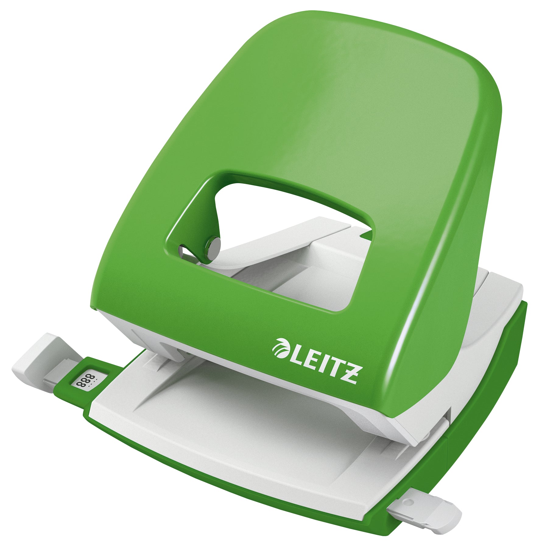 Leitz Bürolocher NeXXt – 2-Loch, Lochabstand 80 mm, 30 Blatt, Ø5,5 mm – Grau – Metall