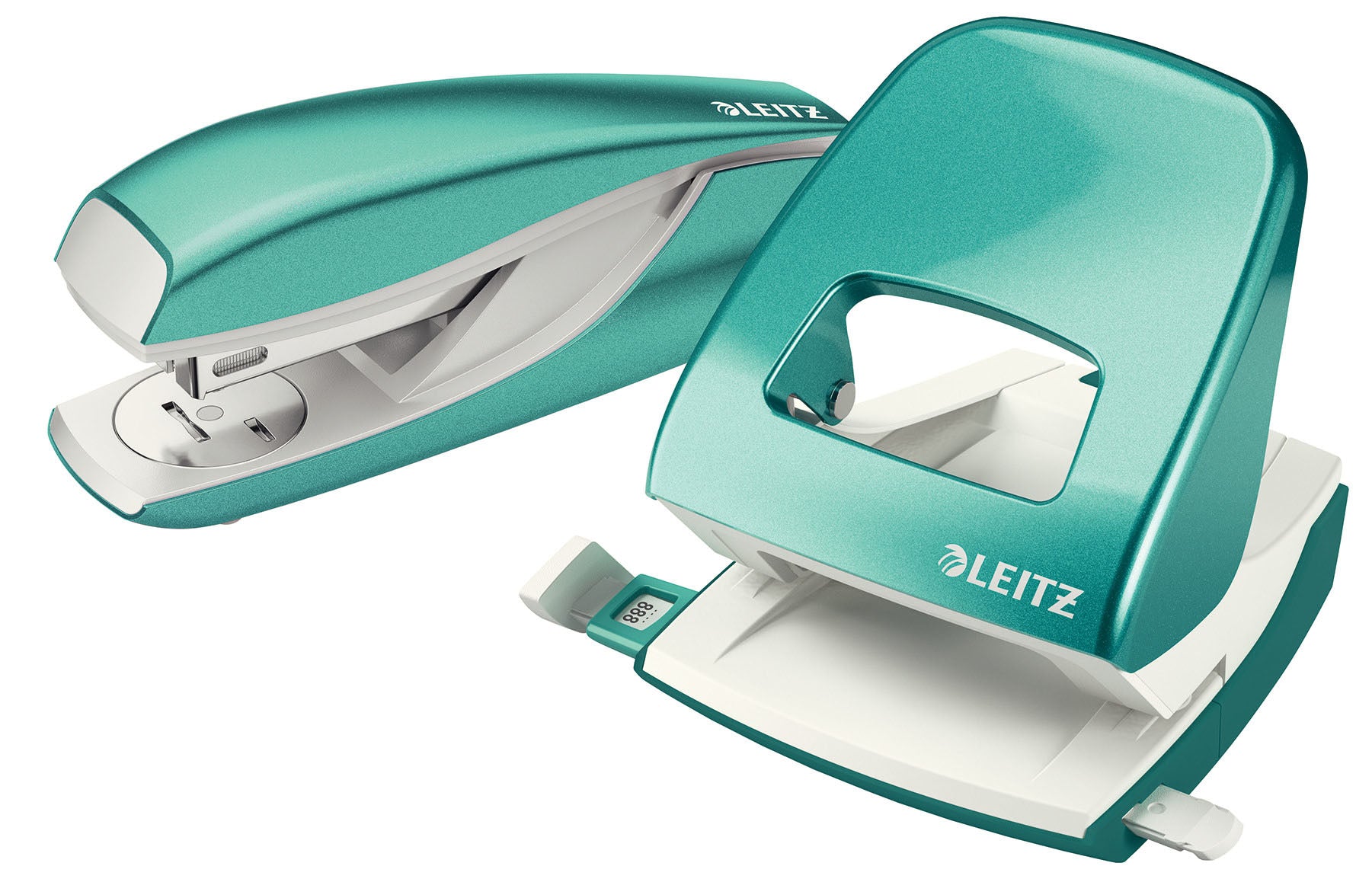 Leitz WOW 5095 Heftgerät – 30 Blatt, für 24/6, 26/6, eisblau