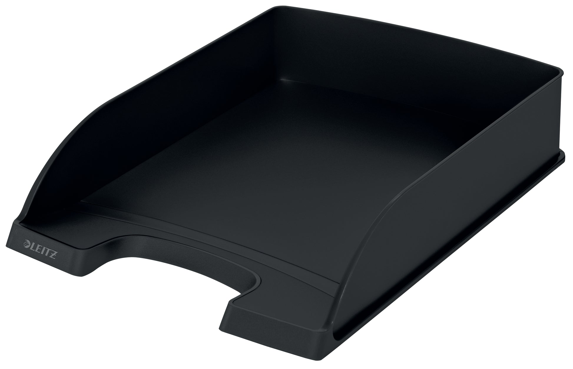 Leitz Recycle – Briefkorb für A4, Kunststoff (recycelt), Schwarz, 255 × 357 × 70 mm