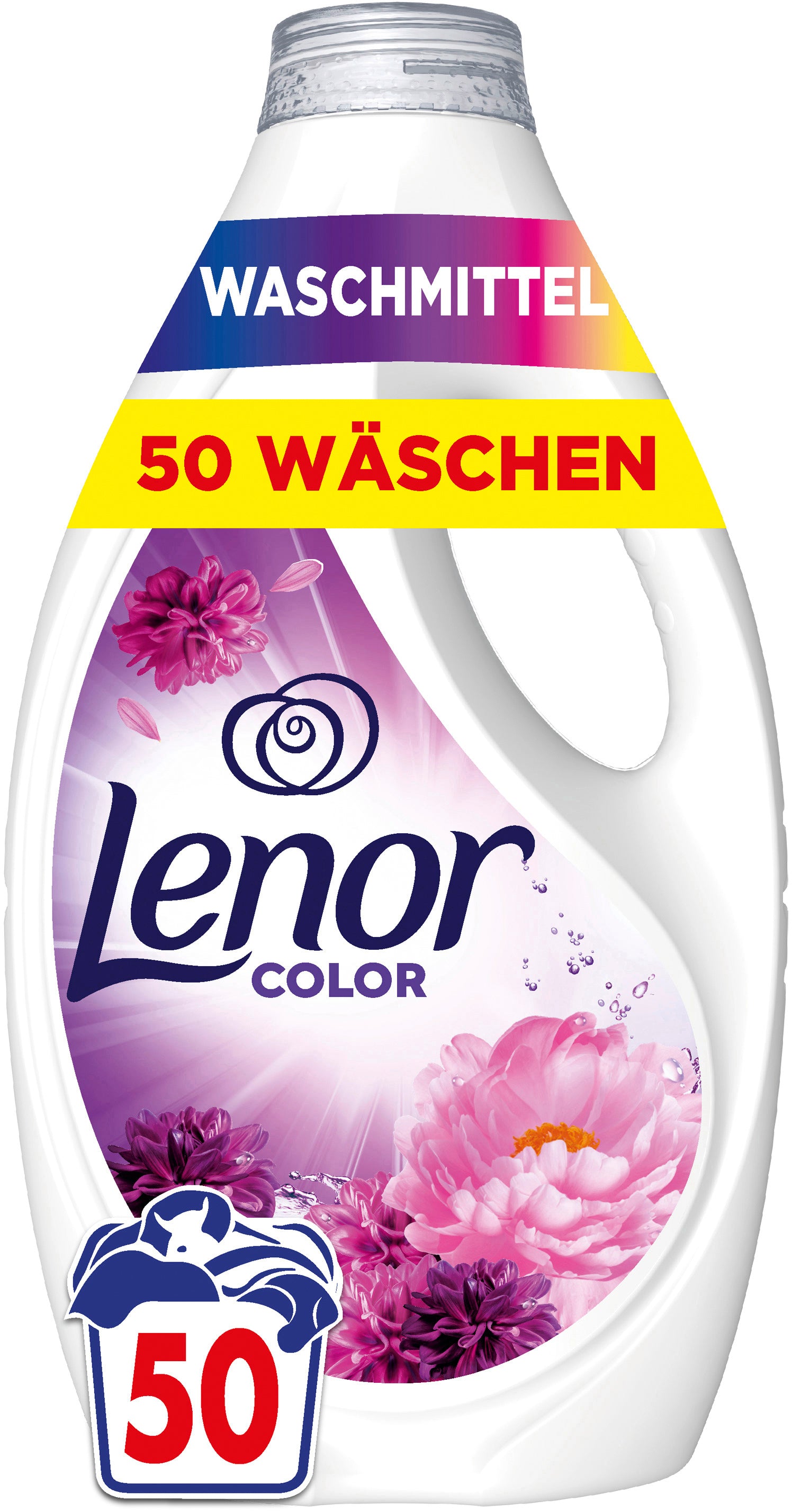 Lenor Flüssigwaschmittel für Color – Amethyst Blütentraum – 2,25 l