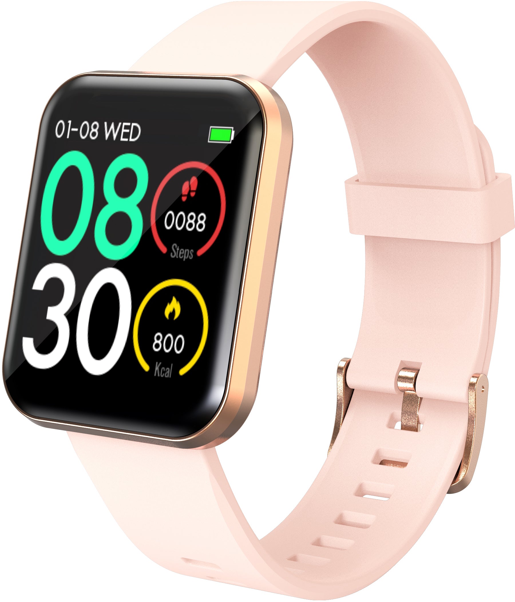 Lenovo Smartwatch E1 Pro – Pink/Gold