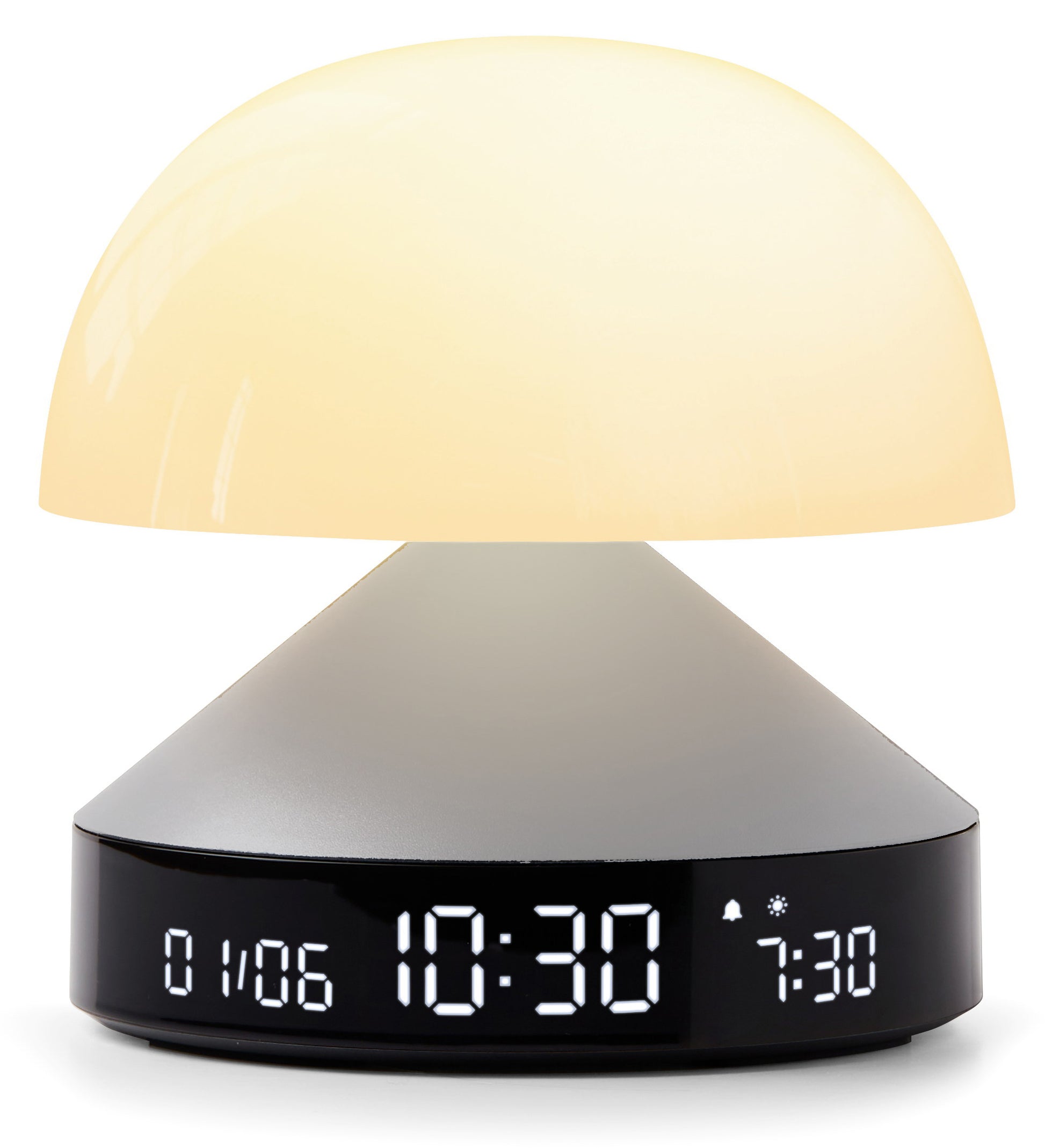 Lexon Mina Sunrise LR153AP Lichtwecker – Wecklicht, Naturklänge, Schlummerfunktion, Aluminium