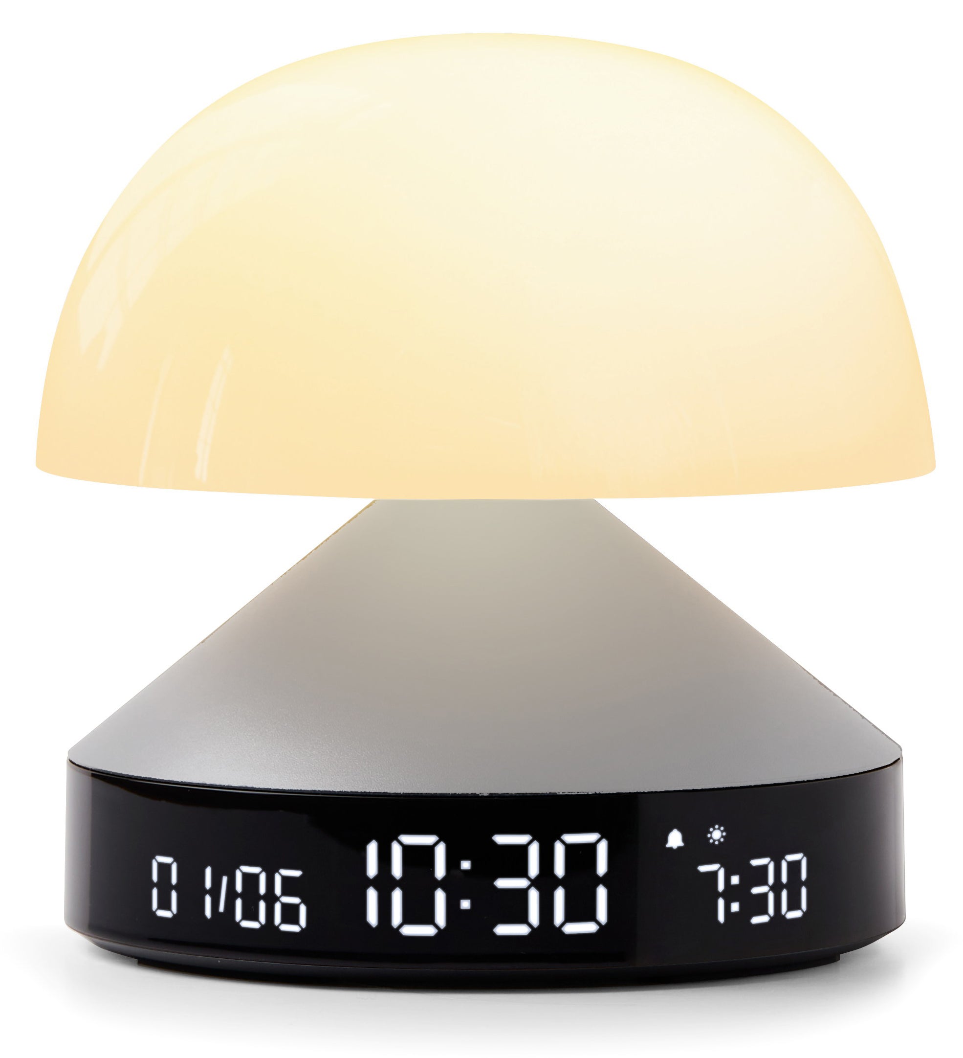 Lexon Mina Sunrise LR153AP Lichtwecker – Wecklicht, Naturklänge, Schlummerfunktion, Aluminium