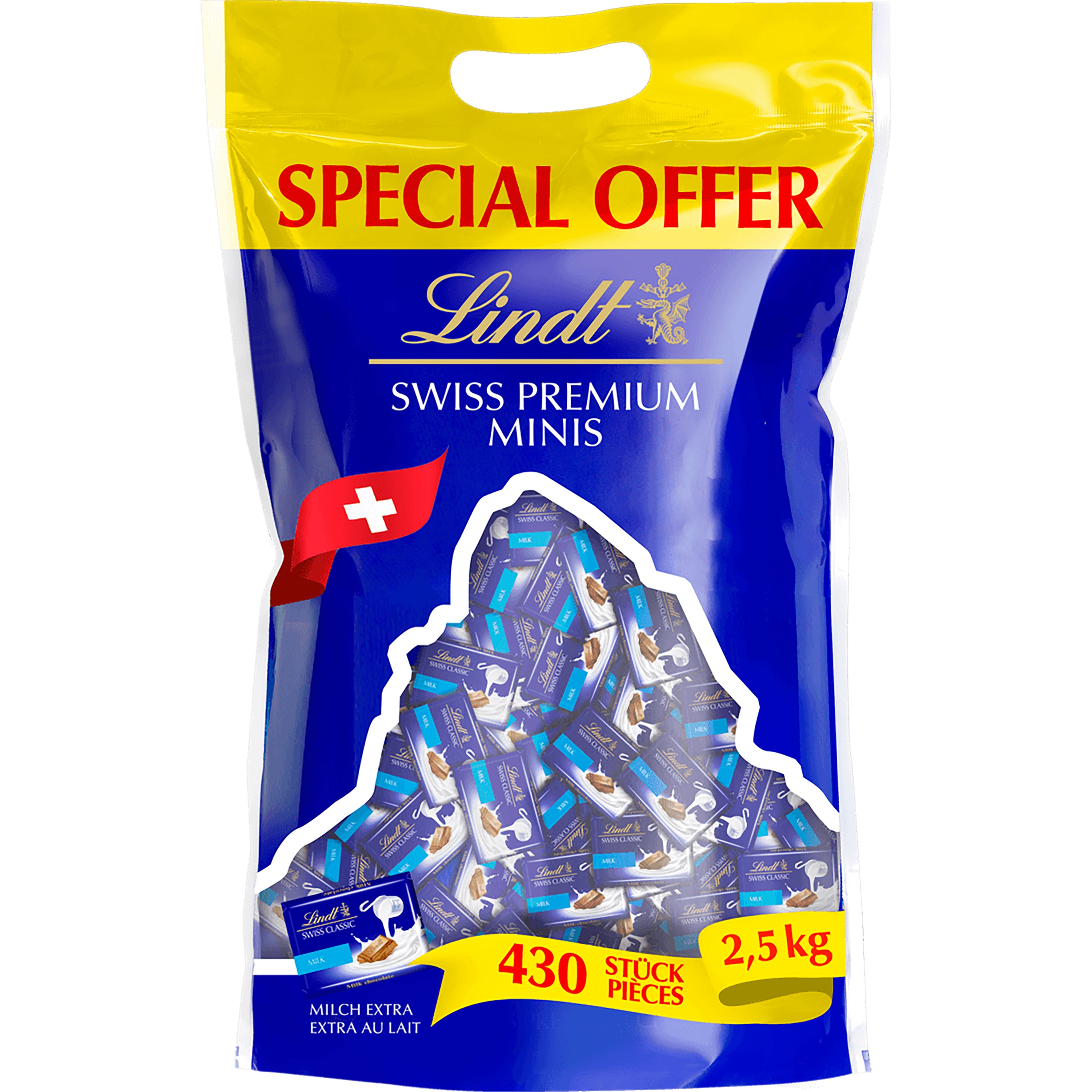 Lindt Napolitains Schokolade – Milch – 2,5 kg