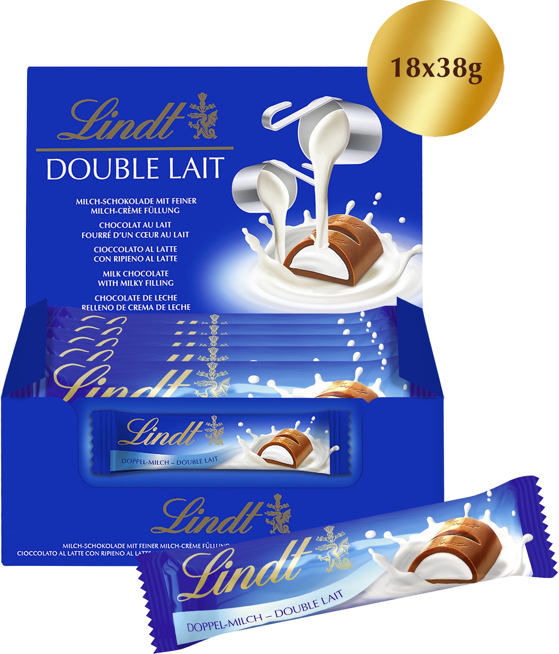 Lindt Schokoladenriegel Double Lait – 796 g
