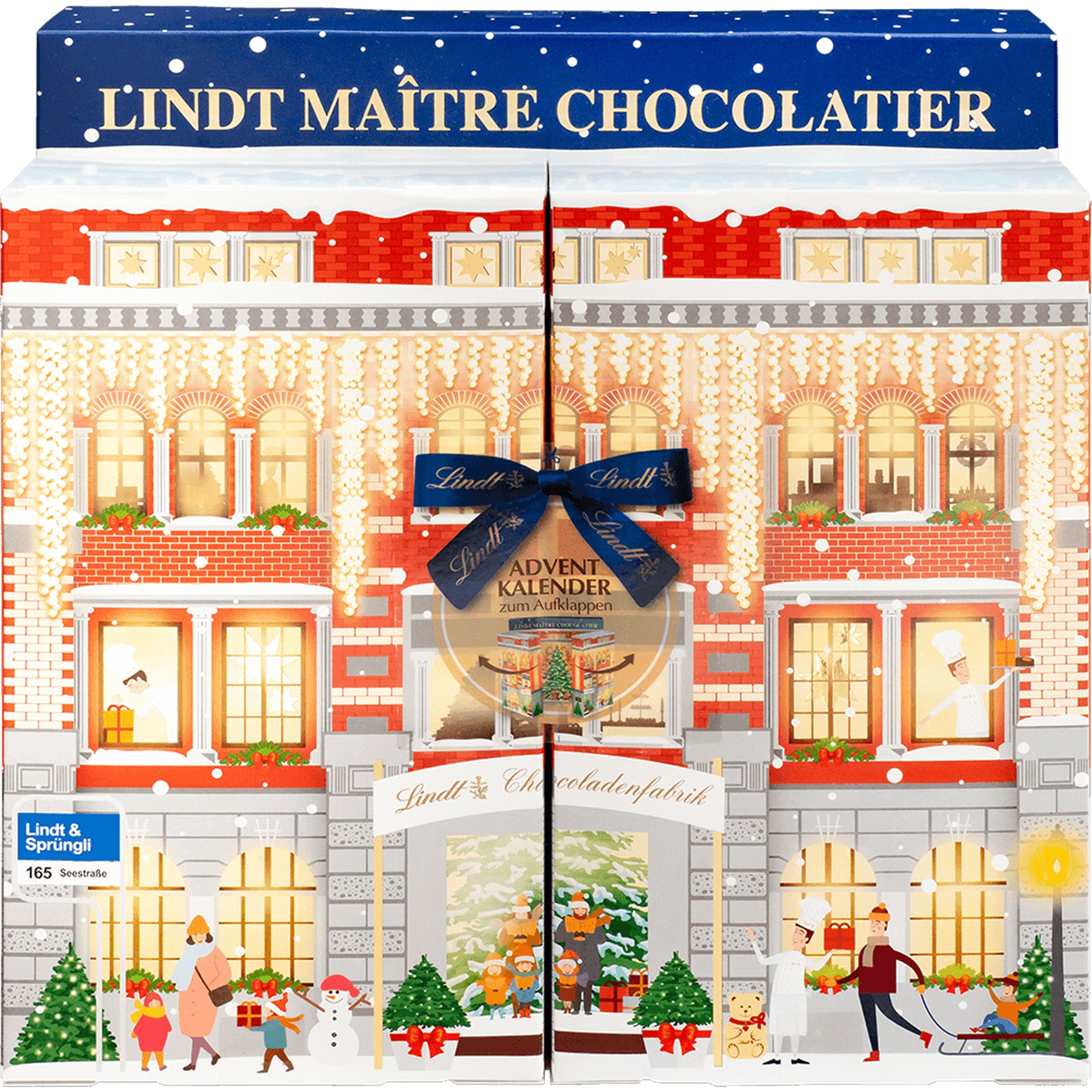 Lindt Adventskalender Fabrik – Schokolade – 304 g