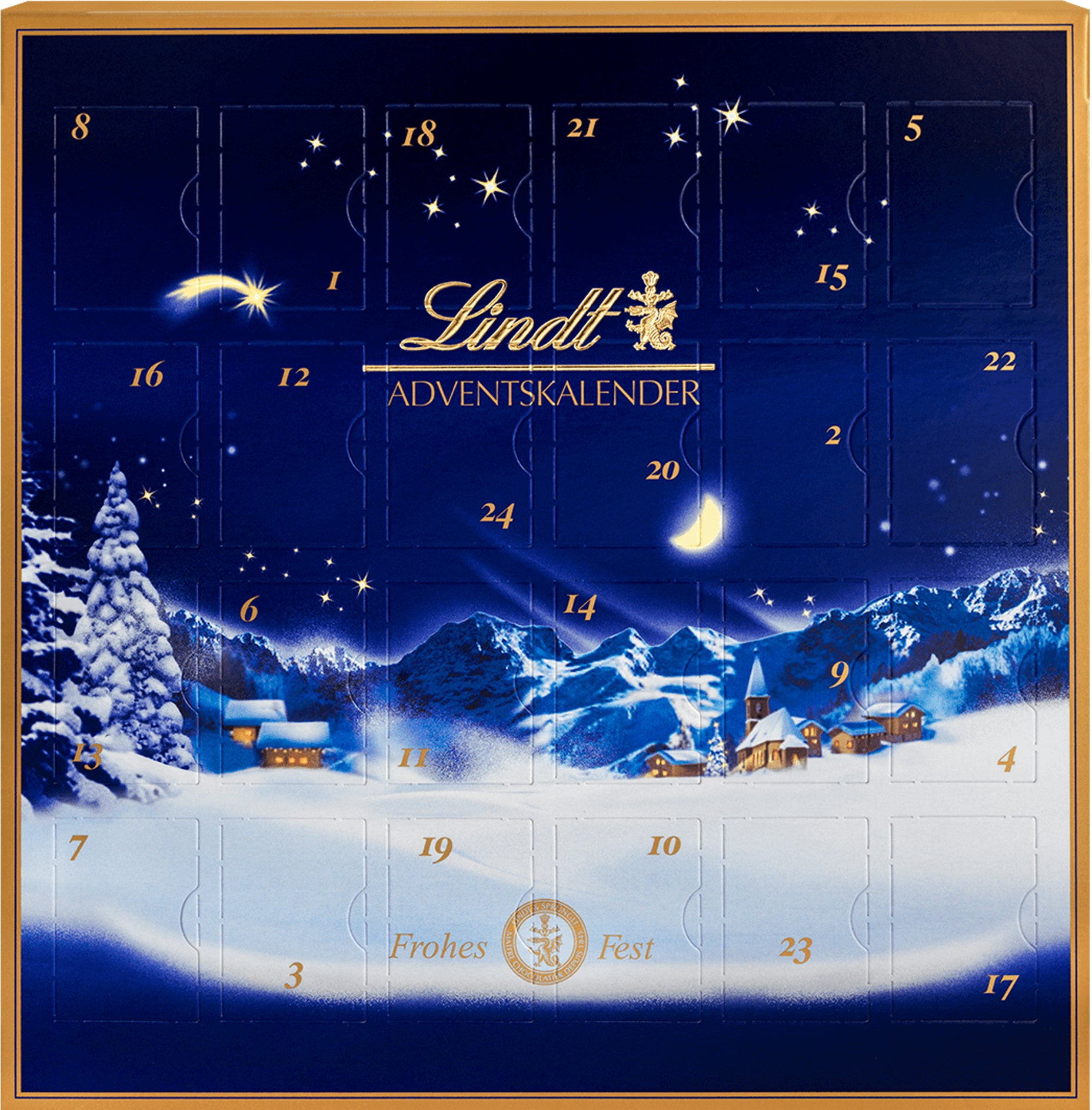 Lindt Adventskalender Weihnachtszauber – Schokolade – 163 g