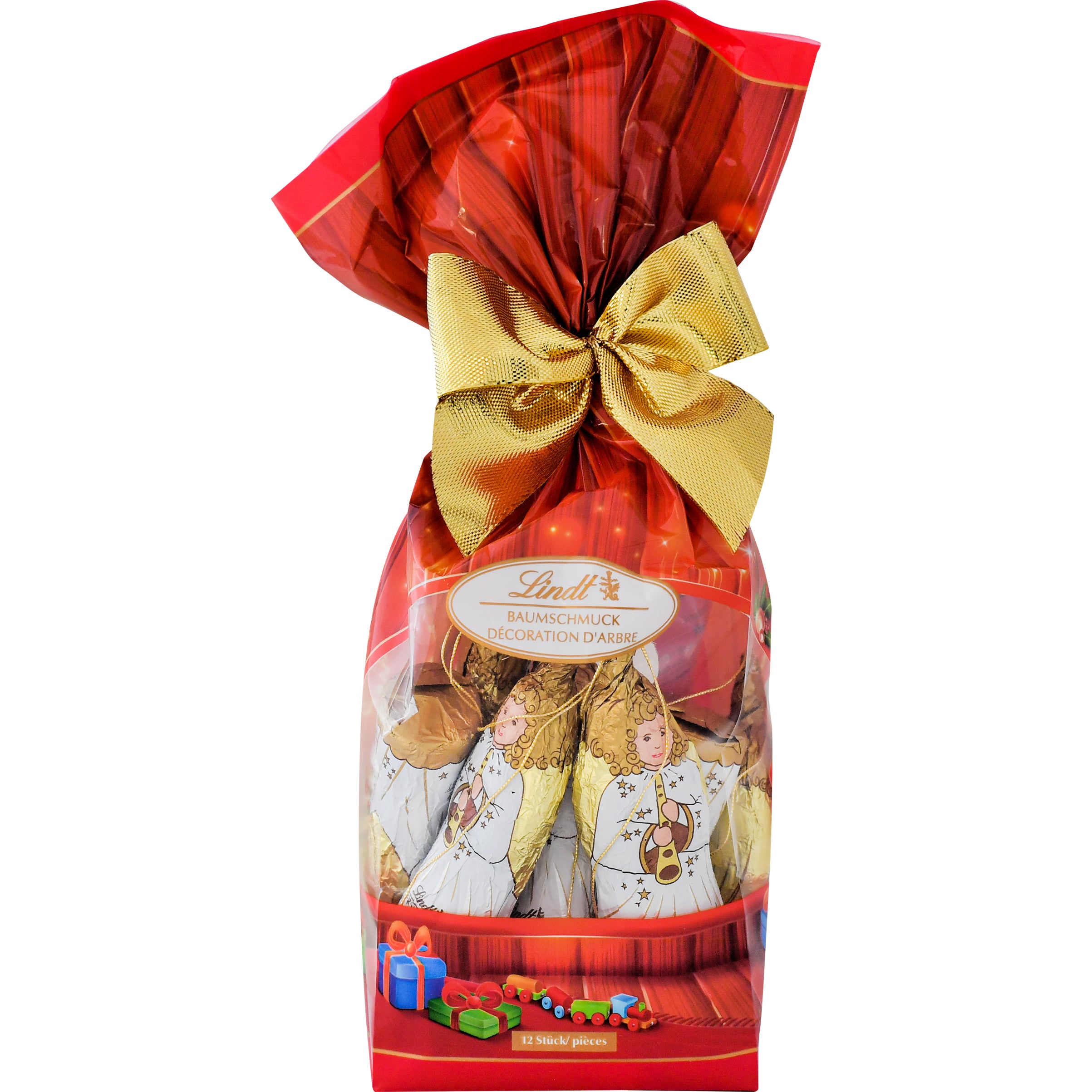 Lindt Baumschmuck Milch Engel – Milchschokolade – 12 × 11,5 g