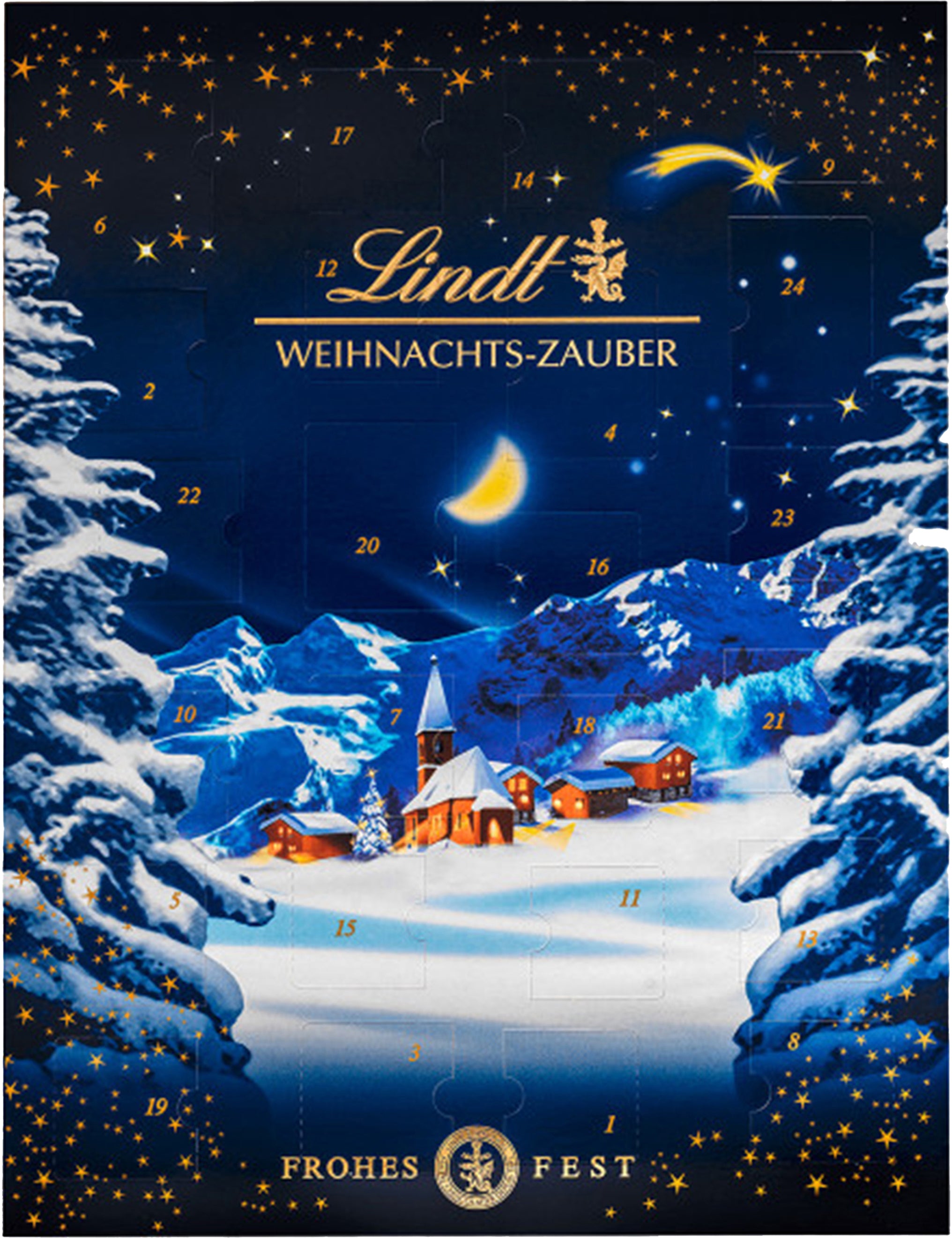 Lindt Adventskalender Pralinés, Weihnachtszauber – 659 g