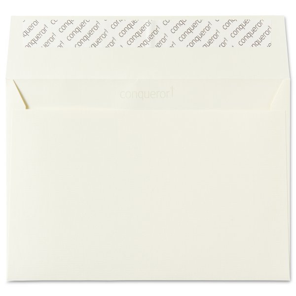 Conqueror Couvert C5 (229 × 162 mm), gerade Klappe, creme, strukturiert, 120 g/m², Papier, Laid – 250 Stk.
