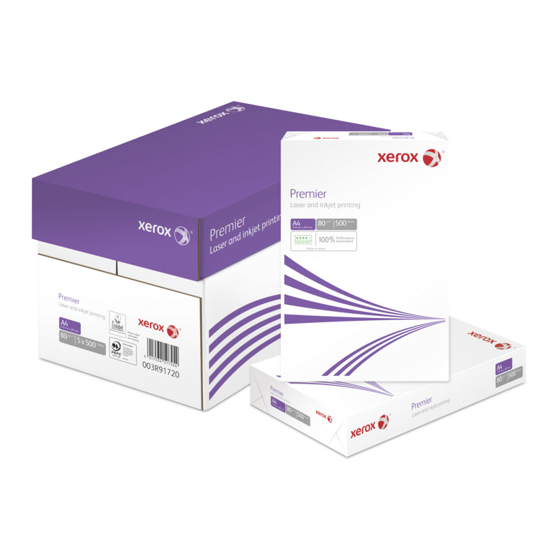 Xerox Premier Kopierpapier – A5, 80 g/m², weiss – holzfrei, ECF, PEFC 70% – 100'000 Blatt