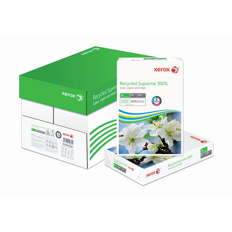 Xerox Recycled Supreme100% Xerox Recycled Supreme Recyclingpapier matt weiss – A4, 80 g/m², 25'000 Blatt