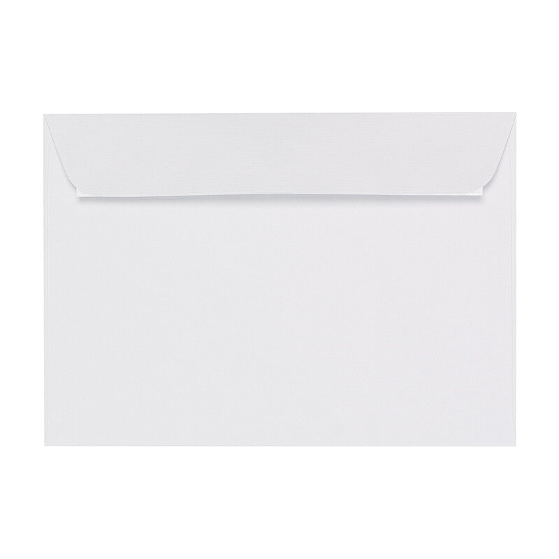 1001 Couvert C5, ohne Fenster, blütenweiss, 100 g/m², gerippt – 50 Stk.