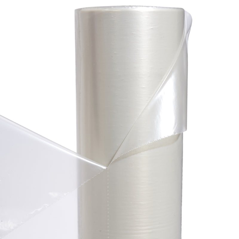 Folien-Deckblatt – 1200 mm × 400 m – 25 µm, perforiert – transparent – 1 Rolle