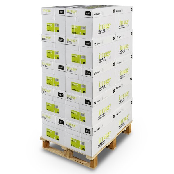 Image Recyceltes BW Recyclingpapier Weiss – A4, 80 g/m², 2500 Blatt