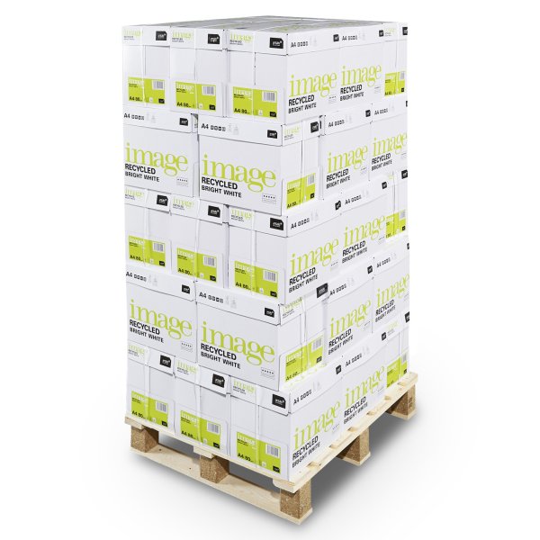 Image Recyceltes BW Recyclingpapier Weiss – A4, 80 g/m², 2500 Blatt
