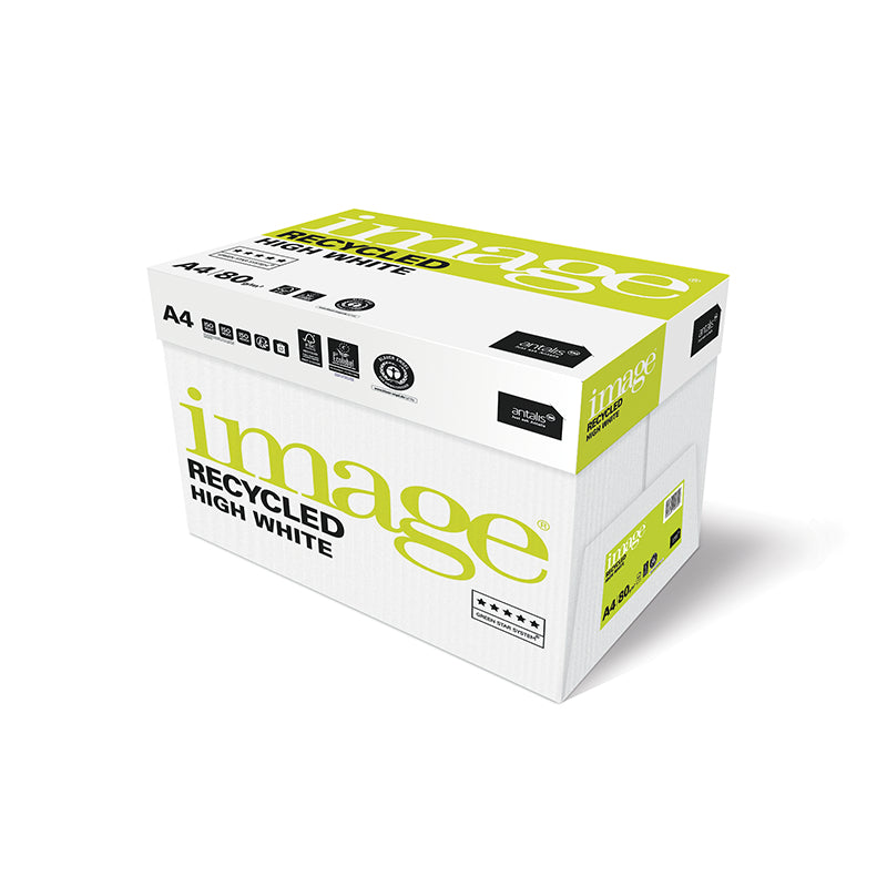 Image BA RecycledHW Image BA Recycled HW Recyclingpapier Hochweiss 100% Recycling – A4, 80 g/m², 50'000 Blatt