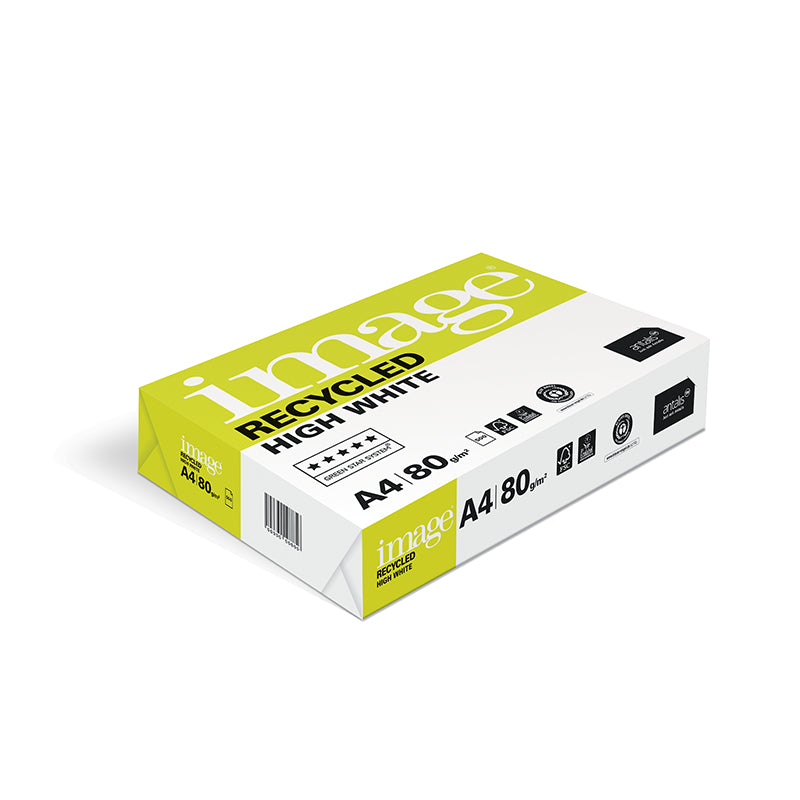 Image barecycledhw Image Kopierpapier – A4, 80 g/m², Hochweiss – Blauer Engel – 100'000 Blatt