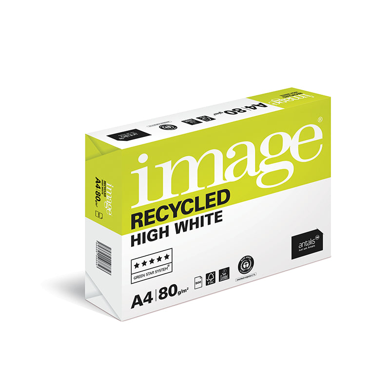Image barecycledhw Image Kopierpapier – A4, 80 g/m², Hochweiss – Blauer Engel – 100'000 Blatt