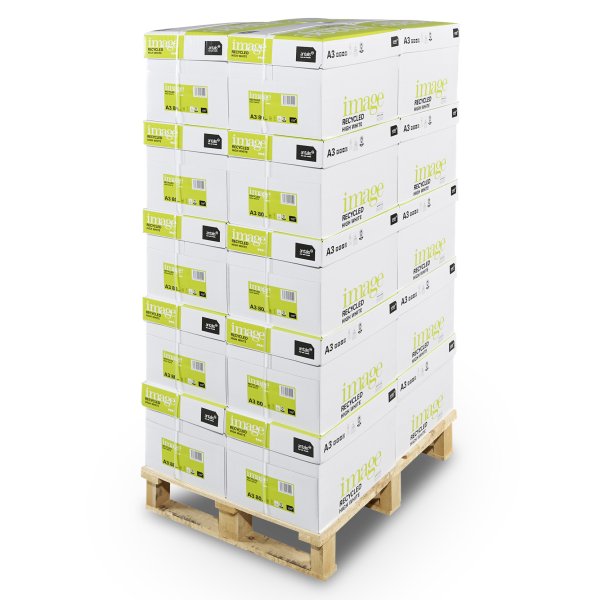 Image barecycledhw Image Kopierpapier – A3, 80 g/m², Hochweiss – 25000 Blatt