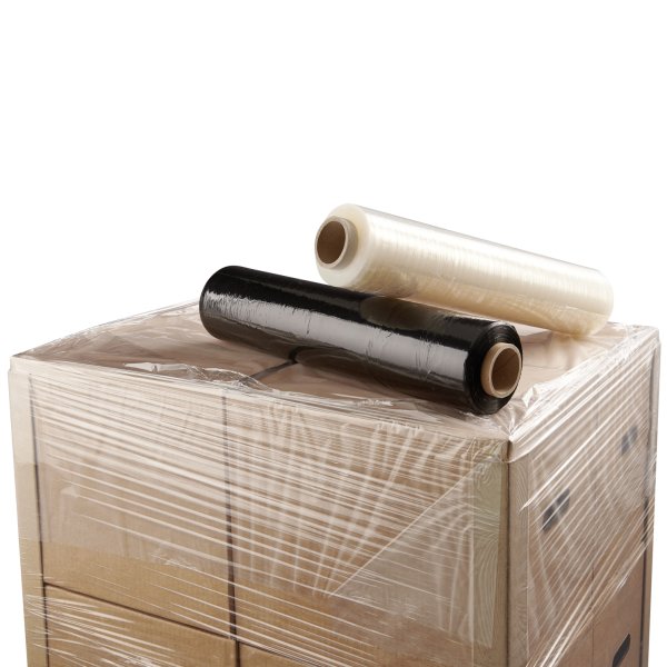 Master'in Handstrechfolie, vorgereckt – 430 mm × 600 m – 8 µm – LD-PE, transparent – 6 Rollen