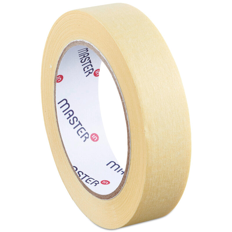 Master'in Krepp-Abdeckband Expert – 50 mm × 50 m, chamois, hitzebeständig bis 80 °C, 18 Rollen