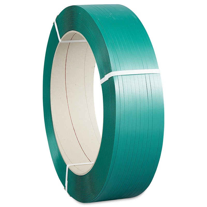 Master'in PET-Umreifungsband – 15,5 mm × 0,700 mm × 1750 m, Kern-Ø 406 mm, grün – 1 Rolle