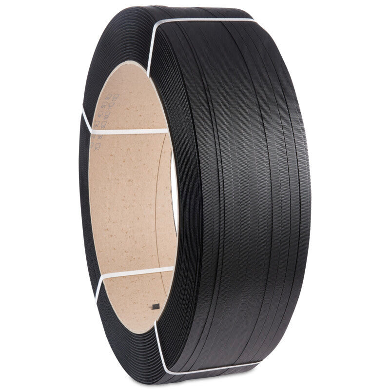 Master'in PP-Umreifungsband – 12,7 mm × 0,730 mm × 2000 m, Kern-Ø 406 mm, schwarz – 1 Rolle