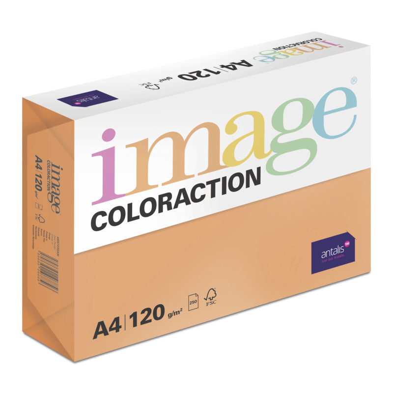 Image Coloraction Kopierpapier – A4, 120 g/m², Tiefes Orange – FSC – 2250 Blatt