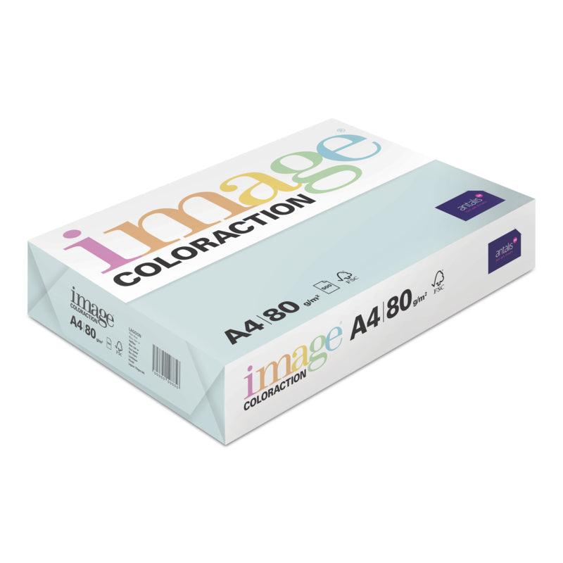Image Coloraction Farbiges Kopierpapier Hellblau – A4, 80 g/m², 2'500 Blatt