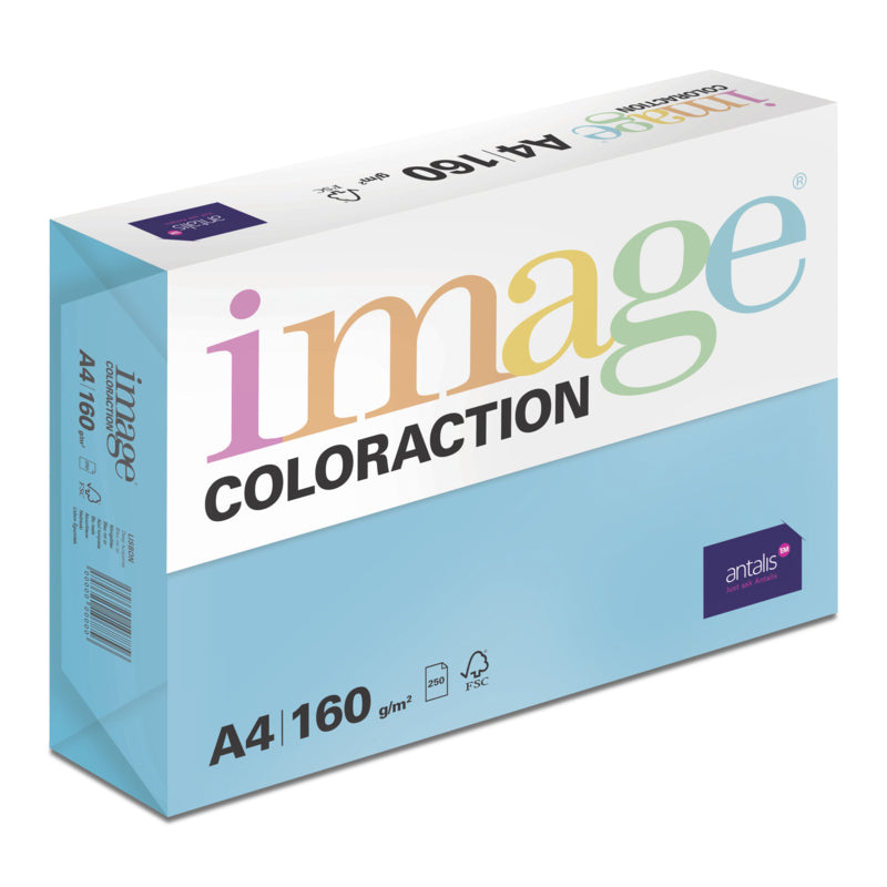 Image Coloraction Kopierpapier – A4, 160 g/m², Lisbon/Königsblau – FSC – 250 Blatt
