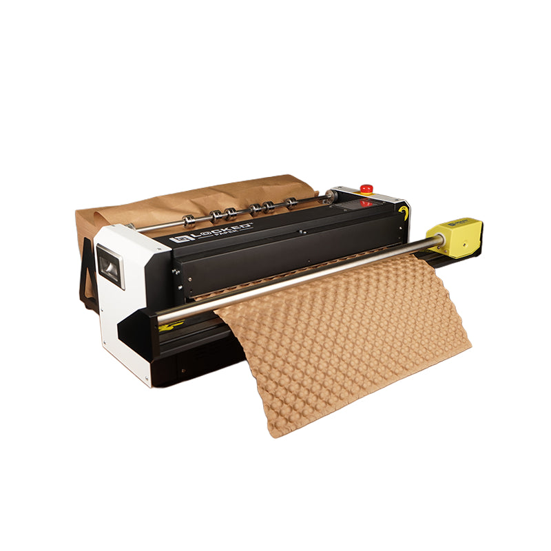 LockedPaper Luftpolsterpapier – 1-lagig, 80 g/m² – 50 cm × 500 m – zick-zack gefaltet, perforiert – 1 Stück