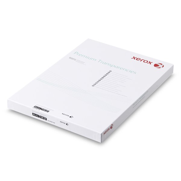 Xerox premiumtransparencies Xerox Spezialfolie – für Drucker und Kopierer, A4, 100 Blatt