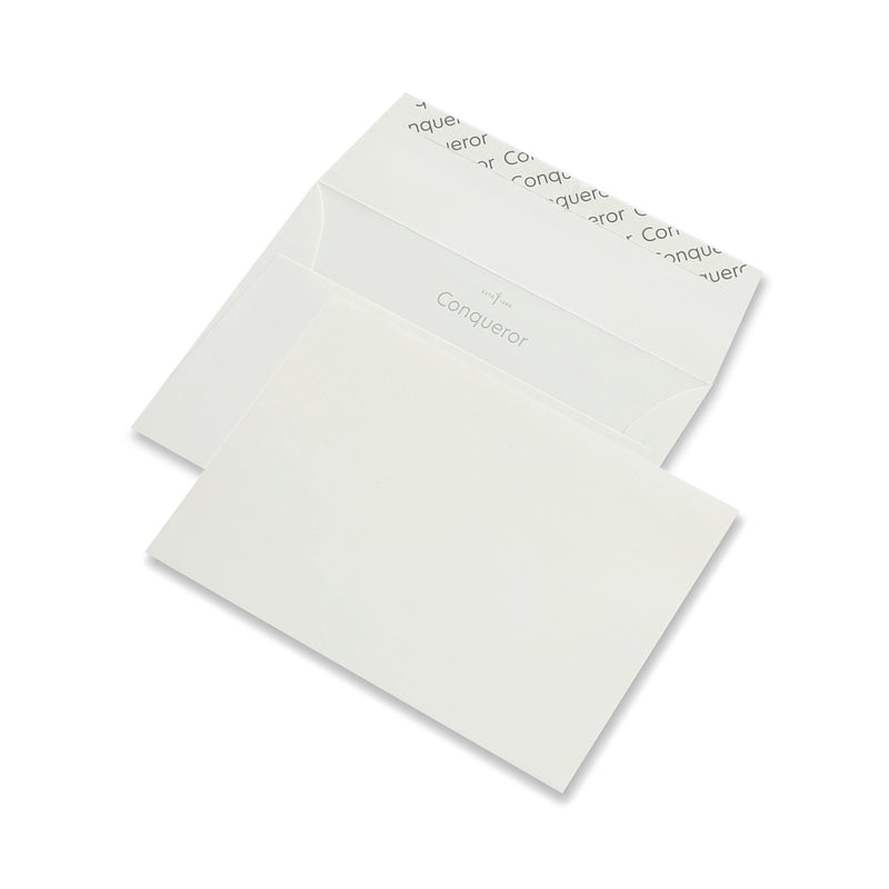 Conqueror Couvert C6, ohne Fenster, hochweiss, 120 g/m², Wove – 500 Stk.